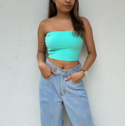 Oceana Green Tube Top 