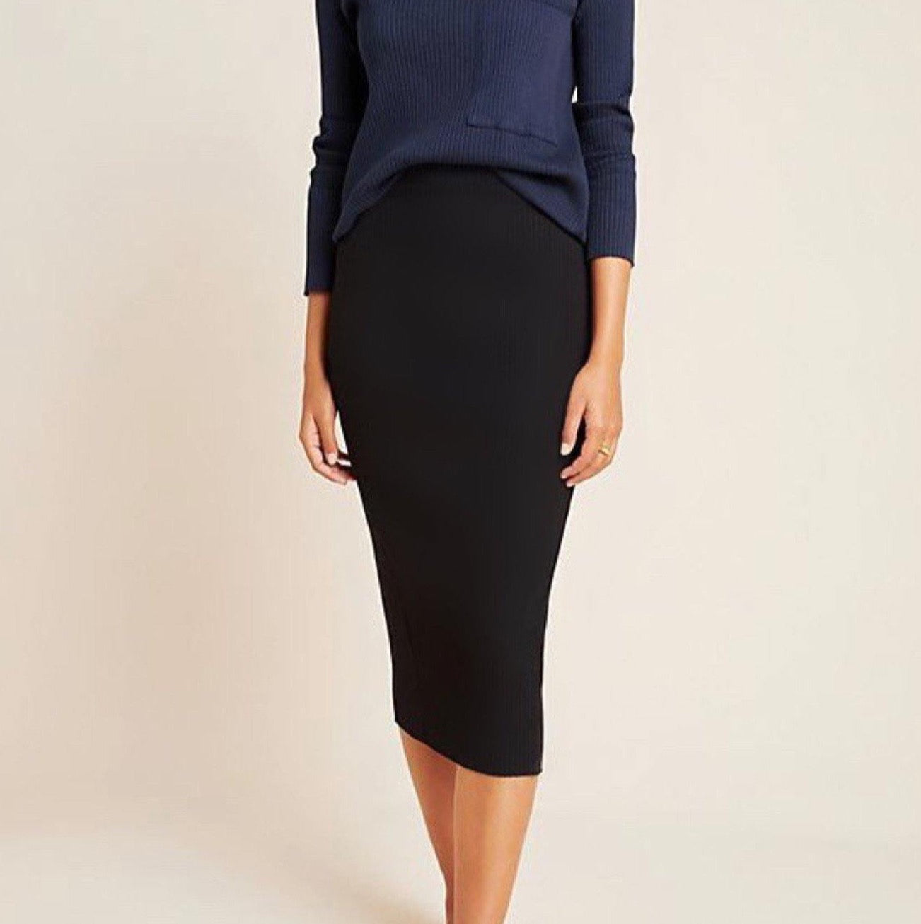 Black Pencil Skirt  - Azwani The Label